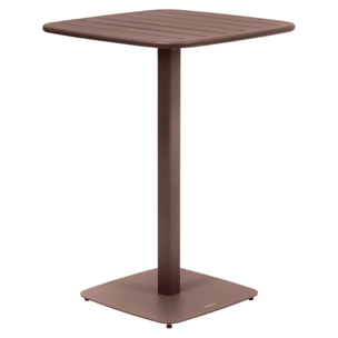 Table haute de jardin 2 places Alegoria 70x70cm acajou