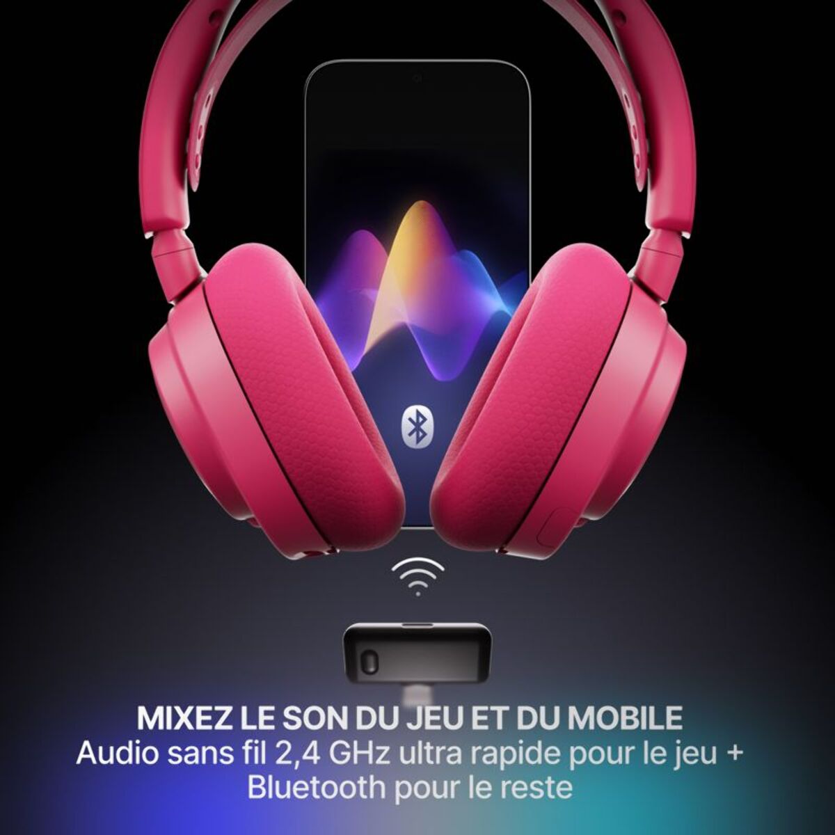 Casque gamer STEELSERIES Arctis Nova 7P Gen 2 Magenta