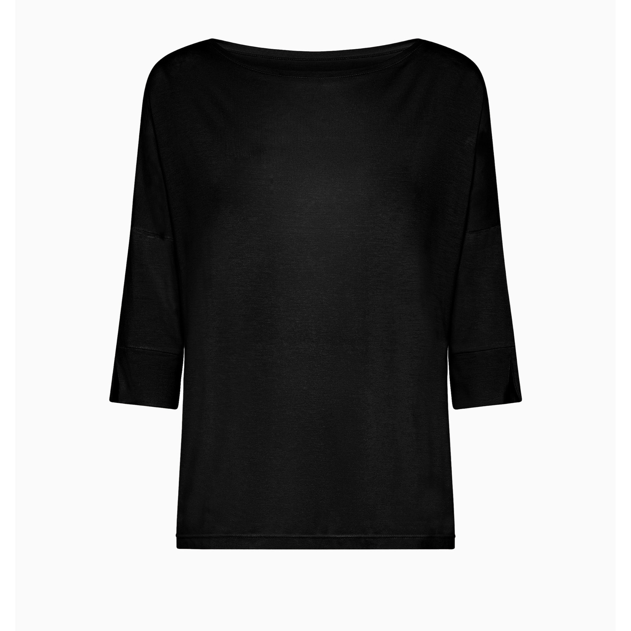 Maglia scollo barchetta in viscosa sostenibile vestibilità over