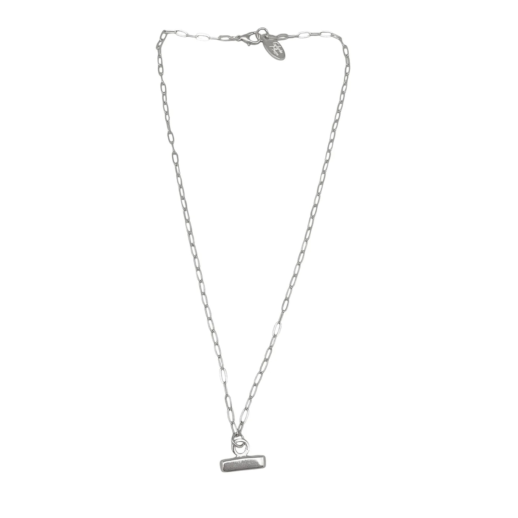 Collar Barra Petit cadena plata 10µ