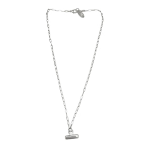 Collar Barra Petit cadena plata 10µ