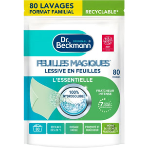 Lessive DR BECKMANN en feuilles L'essentielle x80