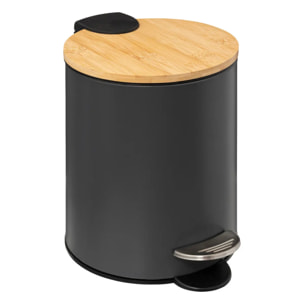 Poubelle Soft close 3L Gris anthracite Trio