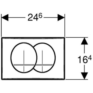 Plaque de déclenchement DELTA20 (115.100.11.5)