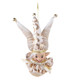 Elfo sopra sfera - Pezzi 3 - 18xH30x10cm - Bianchi Dino SpA