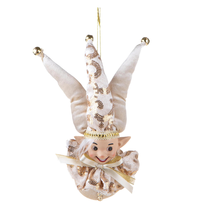 Elfo sopra sfera - Pezzi 3 - 18xH30x10cm - Bianchi Dino SpA