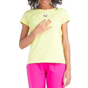 Camiseta de manga corta de mujer neón