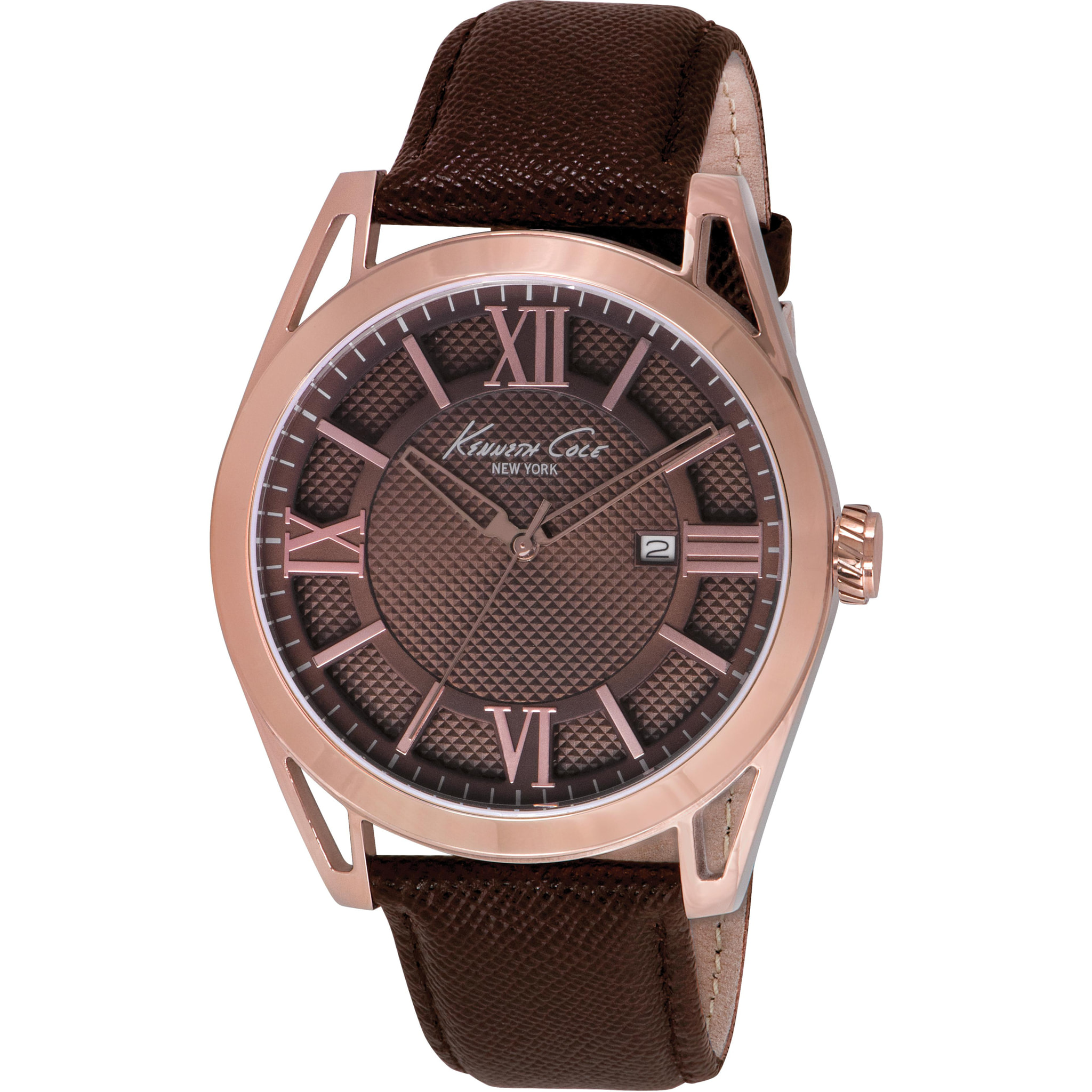 Reloj Kenneth Cole IKC8073 Hombre Analogico Cuarzo con Correa de Piel