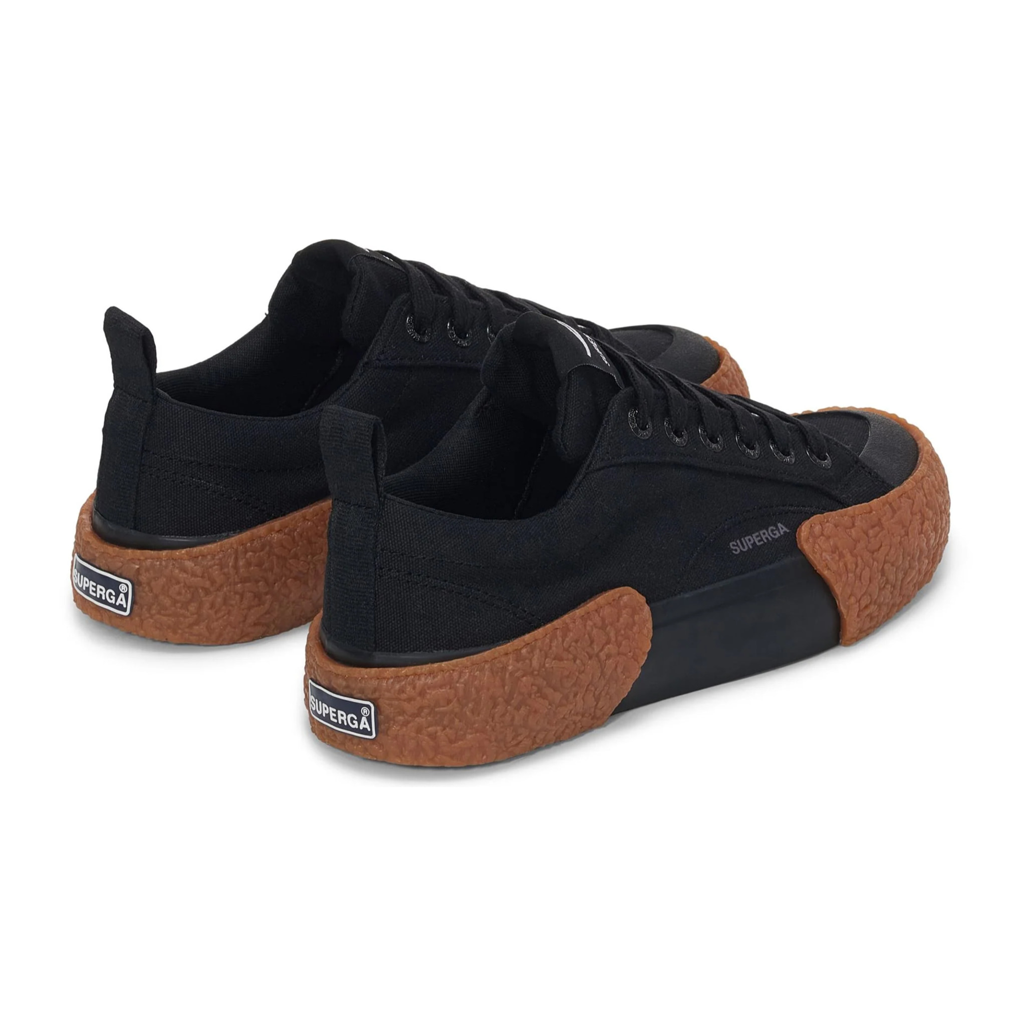 Superga - Sneakers Uomo Donna Nero - 2660 Stripe Big Bumpers