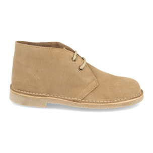 Botin Desert Boots, de Piel Serraje con Suele de Crepé