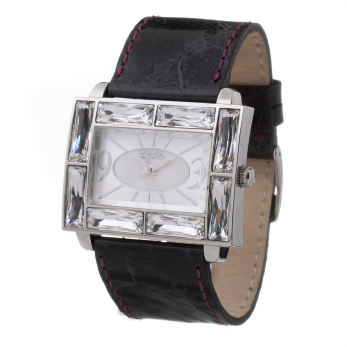 Reloj Folli Follie WF7A006SPS Mujer Analogico Cuarzo con Correa de Cuero