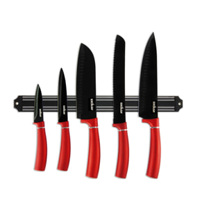 Set 6 coltelli con barra magnetica Excelsa – Phoenix, Acciaio Multicolore