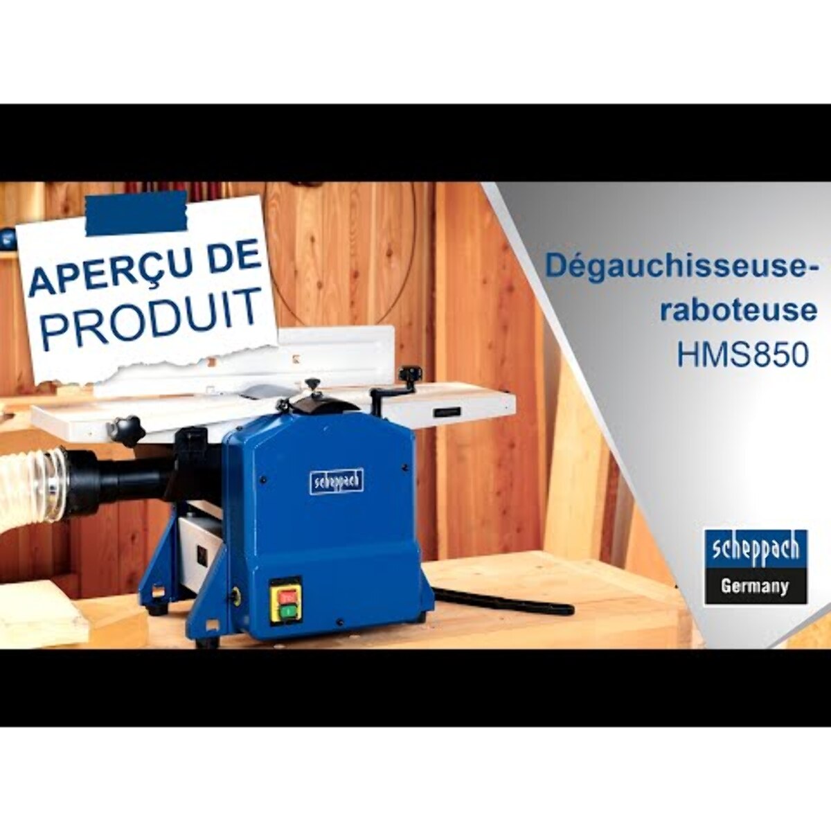 Dégauchisseuse-Raboteuse de 254 mm - SCHEPPACH - 58022039953