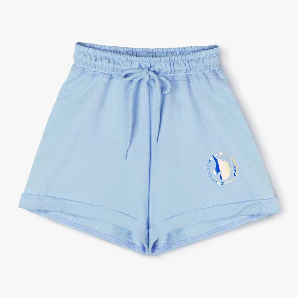 Short Deportivo De Ni a En Celeste