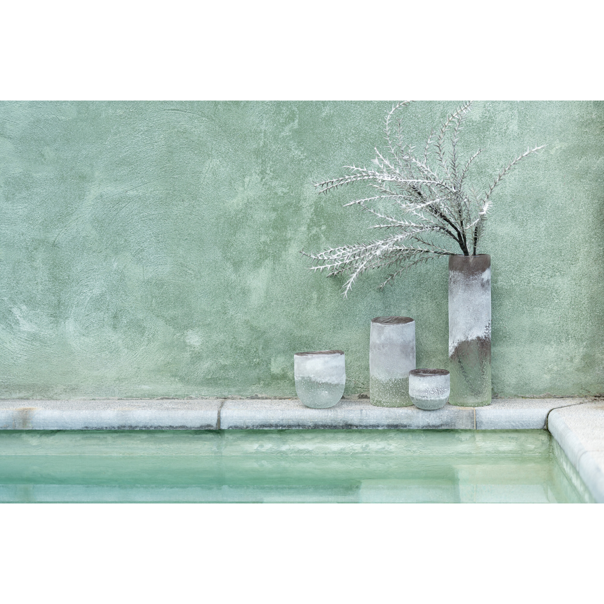 J-Line photophore Scavo - verre - gris - small