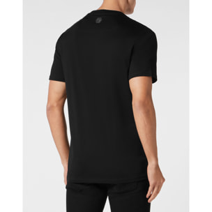 PHILIPP PLEIN Camiseta de cuello redondo y manga corta SKELETON