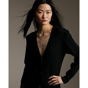 abito midi in maglia con spalline