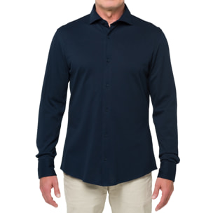 Camicia in cotone Hot Buttered Jefferson Blu Navy