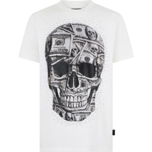 PHILIPP PLEIN Camiseta de cuello redondo y manga corta SKULL