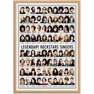 Affiche - Legendary Rockstars Singers - Olivier Bourdereau
