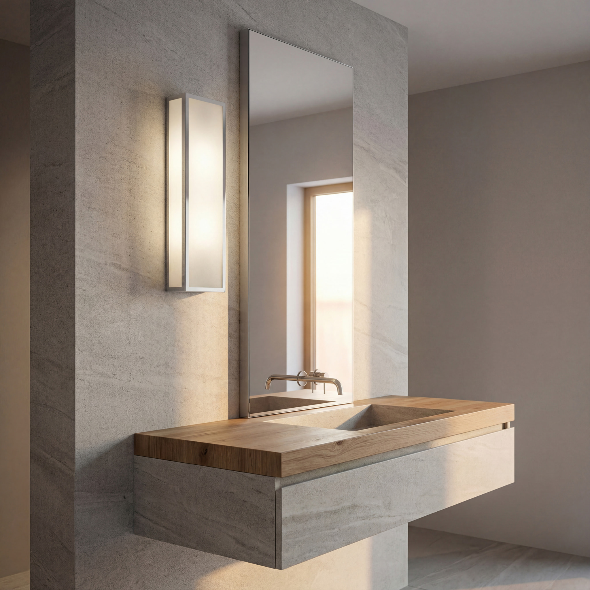 LEDS C4 Baño Aplique Ip44 Flow Rectangular E27 46W