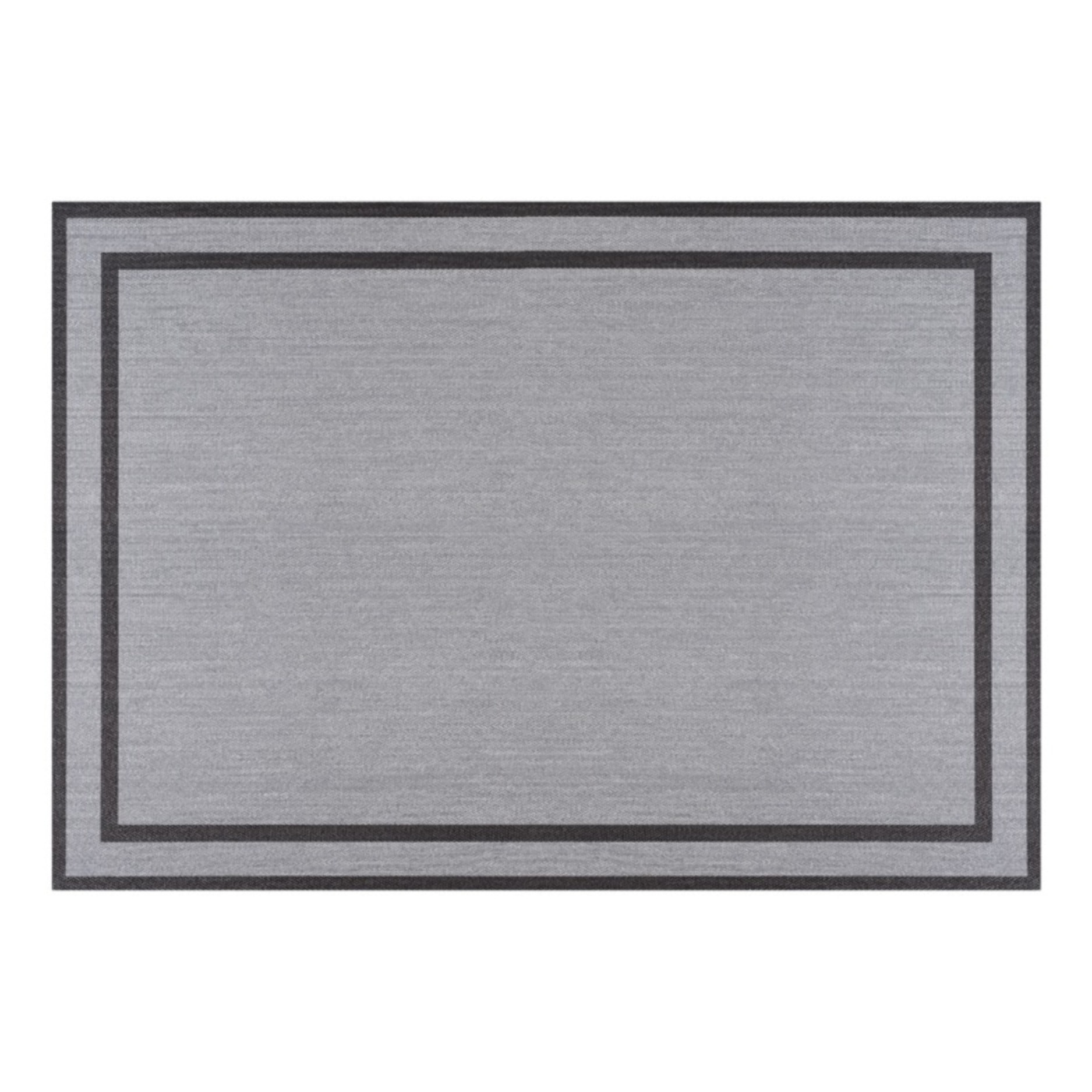 Tapis LIVING DECO Cadre Argent