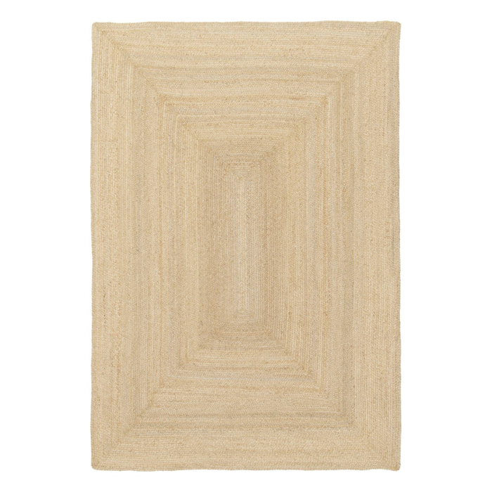 Tapis intérieur PADMA rectangulaire jute. naturel. différentes tailles. tissé plat