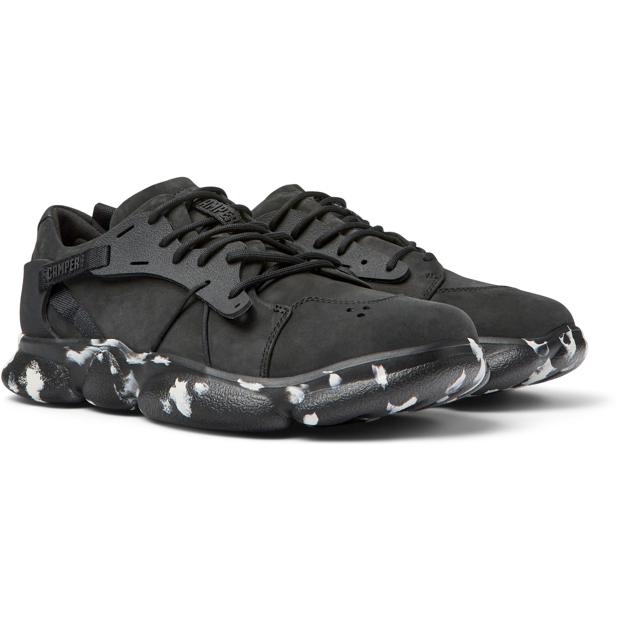 Zapatillas - CAMPER Karst - Negro - Cuero Nubuck