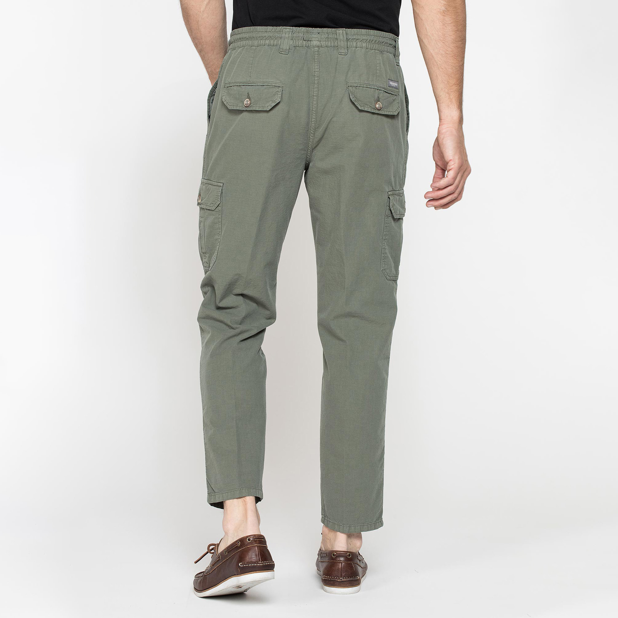 PANTALONI CHINO CON COULISSE E TASCONI LATERALI