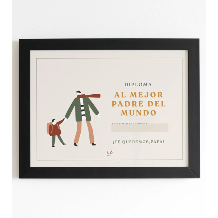 Diploma "El mejor padre del planeta"