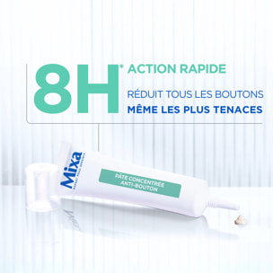 Mixa Pâte Concentrée Anti-Bouton, Pâte Anti-Boutons Ciblée à l'Acide Salicylique et à la Niacinamide- Action rapide sur tous les