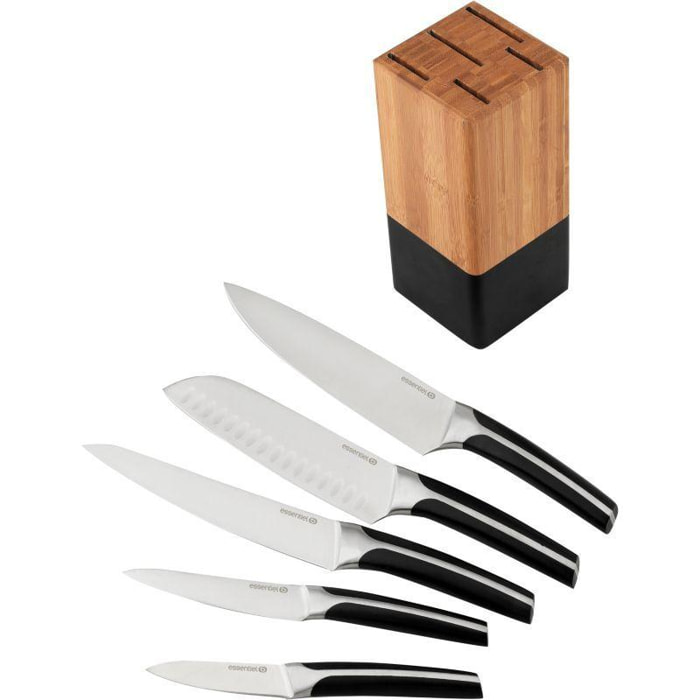 Set de couteaux ESSENTIELB 4 couteaux + 1 éplucheur lame céramique