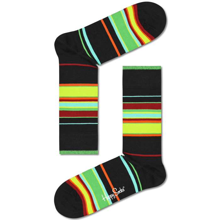 Set 3 pares stripe multicolores