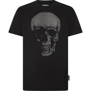 PHILIPP PLEIN Round Neck T-Shirt Glitter Skull