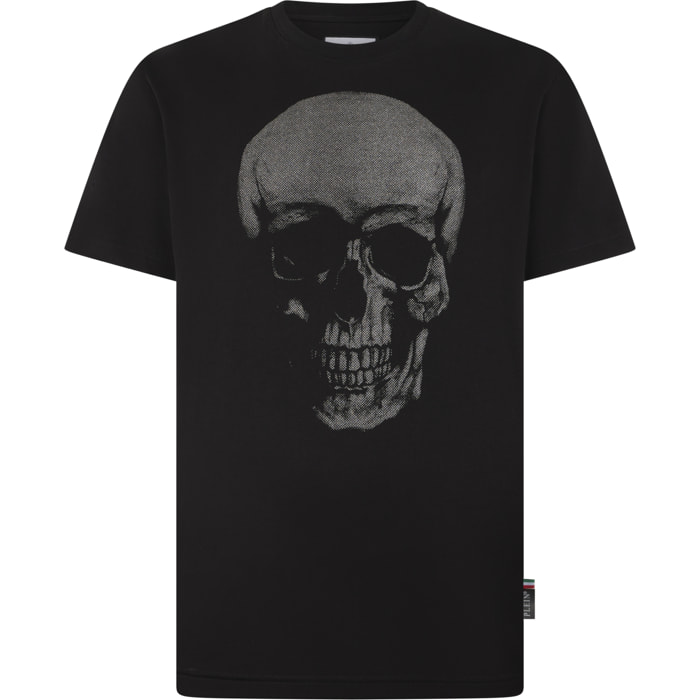 PHILIPP PLEIN Round Neck T-Shirt Glitter Skull