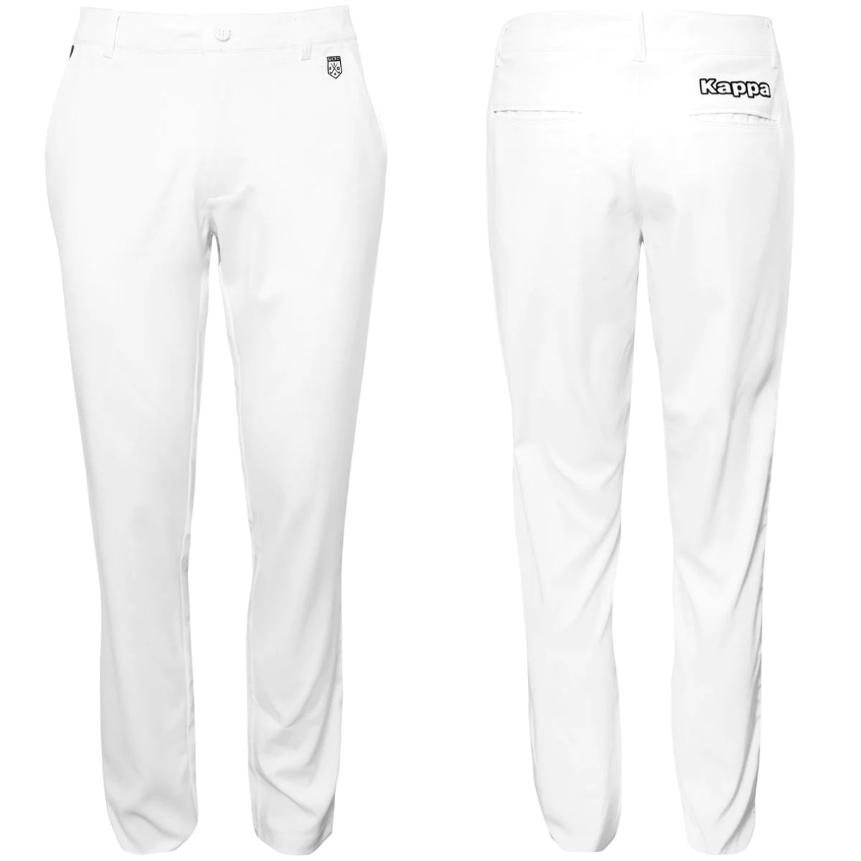 Kappa Pantaloni SPORT TROUSERS KAPPA4GOLF VICHUR Bianco