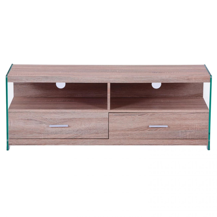 Mueble TV Evan Cristal - Roble