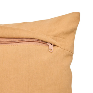 Coussin Hary marron caramel 50x30cm