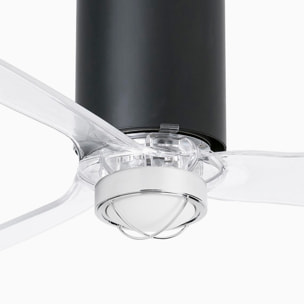 MINI TUBE FAN M LED Ventilatore a soffitto nero opaco/trasparente
