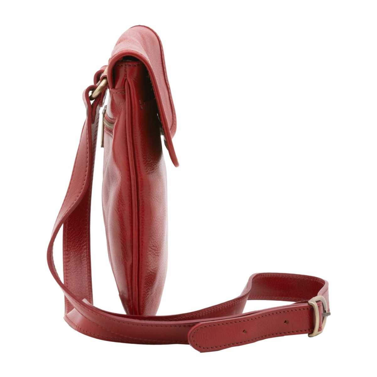Borsa a tracolla da uomo in vera pelle - Modello False - Made in Italy - 25.0 x 23.0 x 4.0 cm