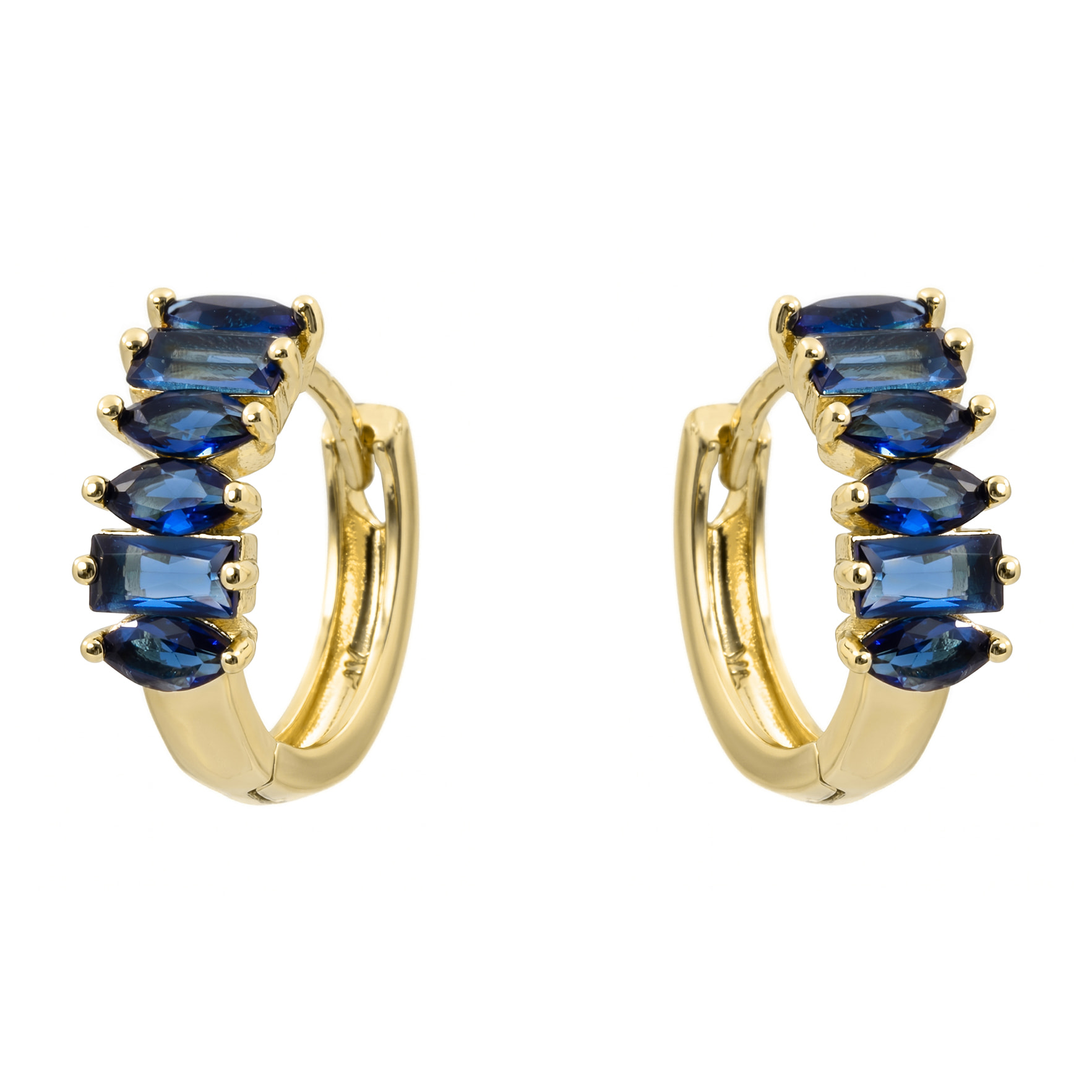 Pendientes Haipol acabado oro amarillo 18k
