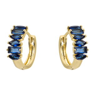 Pendientes Haipol acabado oro amarillo 18k