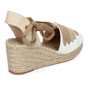 Sandalia de Mujer con Cuña de Yute, Diseño Moderno, Perfectas para PrimaveraVerano