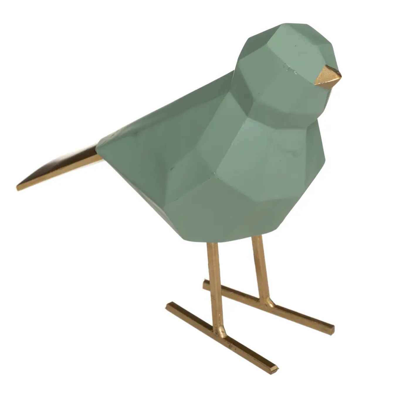 Oiseau origami H.16cm résine