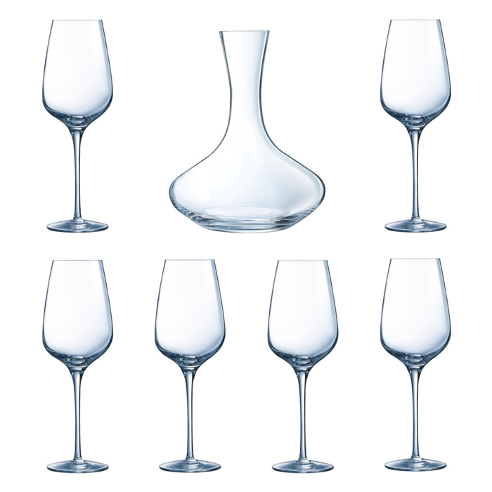 Fragrance - 1 caraffa da 1,6 L e 6 bicchieri a stelo da 45 cl