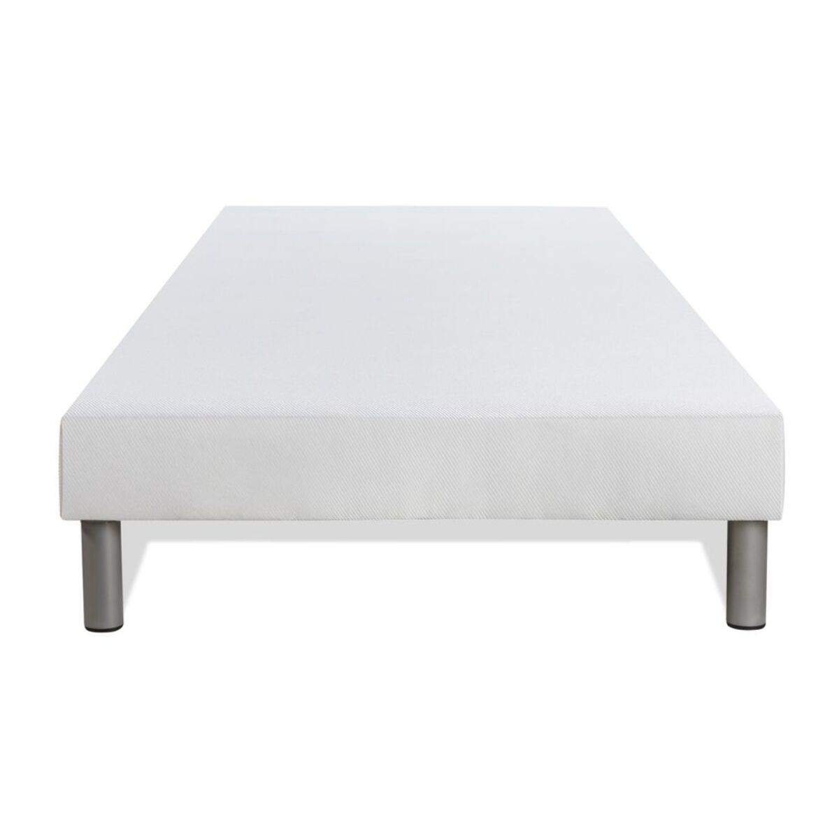 Ensemble Matelas Sommier 90x190 cm - Sommier Blanc (déjà monté) - Energy