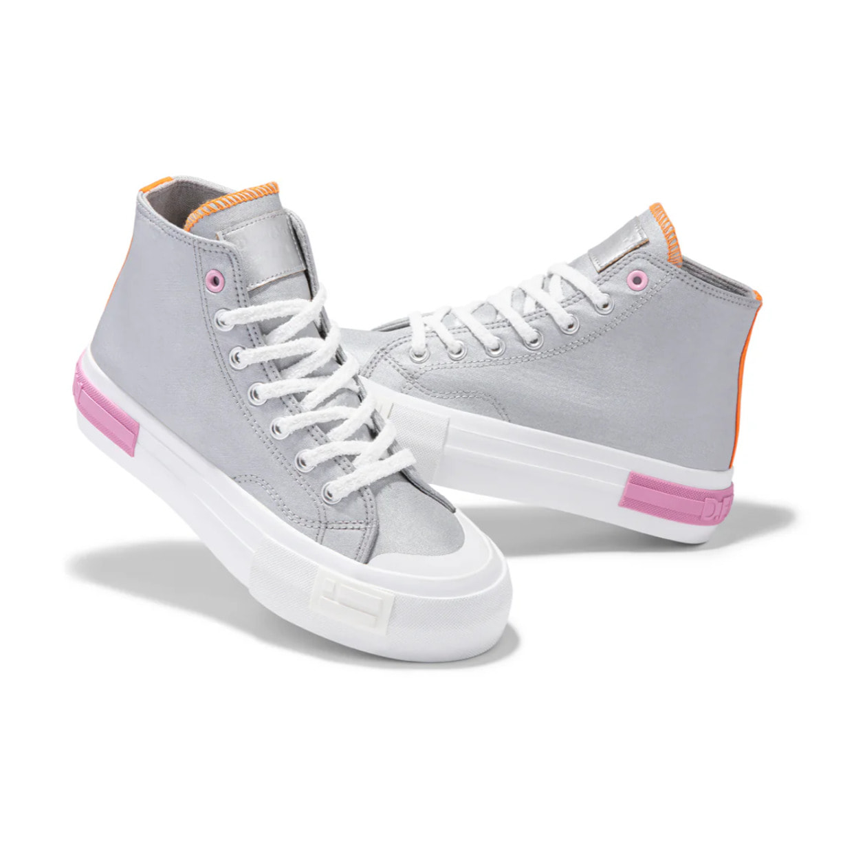 Zapatillas Altas Mujer One Way High Summer Club Plata D.Franklin