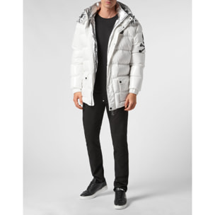 PHILIPP PLEIN Piumino lungo SKULL&BONES