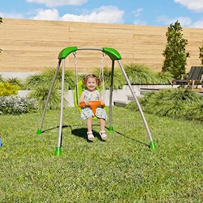 Balançoire bébé métal 1,2 m TATOU- 1 enfant