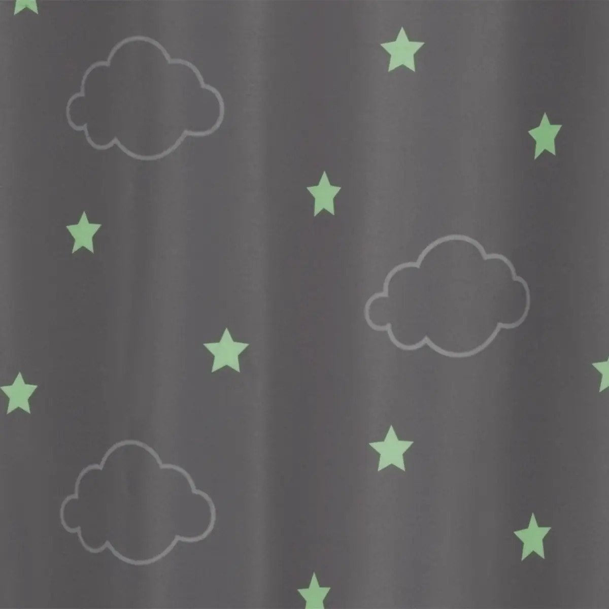 Rideau occultant enfant "Nuage" gris 140x250cm